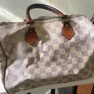 Definitely Used!  Authentic Louis Vuitton cruise speedy bag